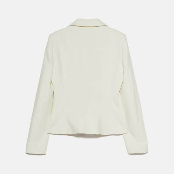 Zara Double Breasted Cropped Blazer - Picture 6 of 6